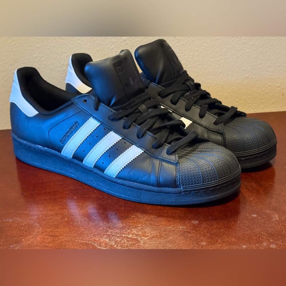 Adidas Men's Black Superstars